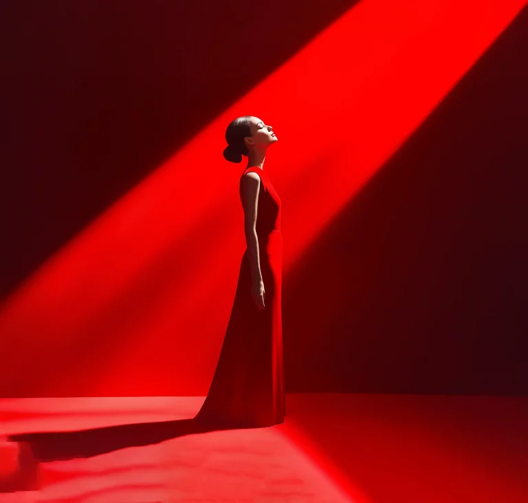 Elegant_profile_of_a_woman_in_red